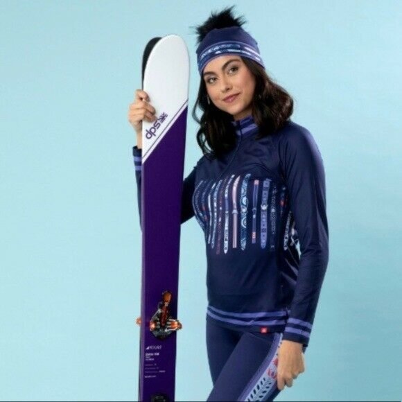 Krimson Klover Blue Pompom Beanie HAT Apres Ski removable Pom Nordic skis NWT main image 4